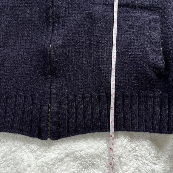 Pankara Oversized Sweater Jacket Mens Size‎ L Navy Long Sleeve Full zip - Picture 5 of 7